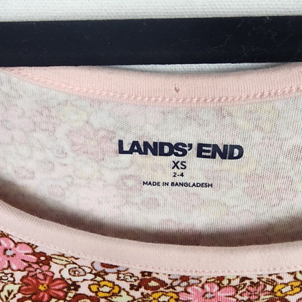 Lands' End‎ Pink Floral Tank Top XS - Picture 2 of 6
